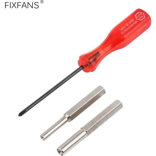 FIXFANS 3.8mm 4.5mm Security Bit Triwing Screwdriver Set for Nintendo NES SNES N64 GameBoy GameCube Opening Repair Tool Kit