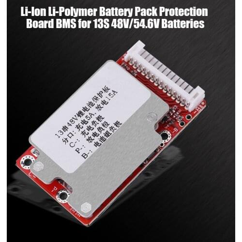Li-Ion Li-Polymer Battery Pack Protection Board BMS For 13S 48V/54.6V Batteries