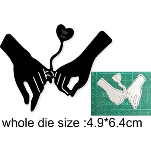 Metal cutting dies cut die mold hand love gesture decoration Scrapbook paper craft knife mould blade punch stencils dies