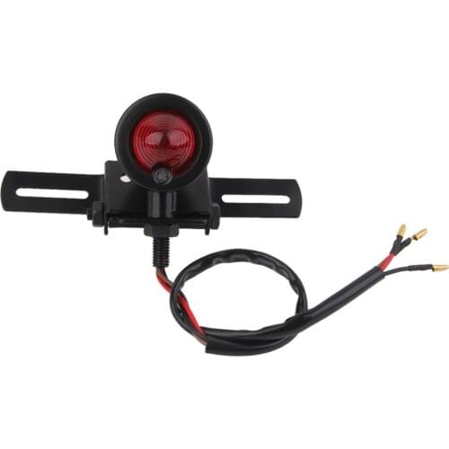 Motorcycle Tail Brake Light Number Plate Holder For Bobber Cafe