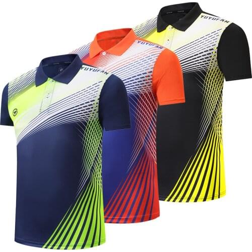 Men Polo Tennis shirts short sleeved Women golf Table Tennis shirts gym sport clothing badminton shirt outdoor running t-shirt