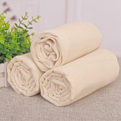 Unbleached Cheesecloth Filter Antibacterial Cotton Cloth Cheesecloth Gauze Natural Breathable Bean Bread Cloth Fabric 150*150CM