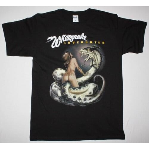 WHITESNAKE LOVEHUNTER HARD ROCK BAND COVERDALE DEEP PURPLE NEW BLACK T-SHIRT