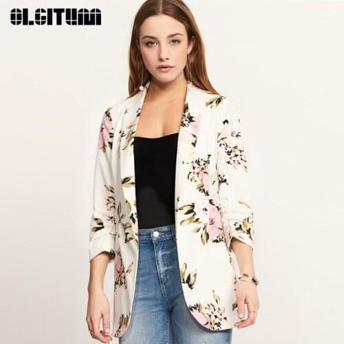 New 2020 Womens Ladies Retro Casual Coat Outerwear Clothes Women Female BlazerJacket Blazer Feminino BL045