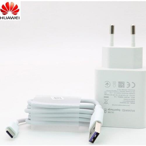 Huawei P30 Pro Fast Charger Original 40W 10V / 4A EU SuperCharge adapter usb 5A Type C cable Mate 20 10 pro Honor Magic 2 Nova 5