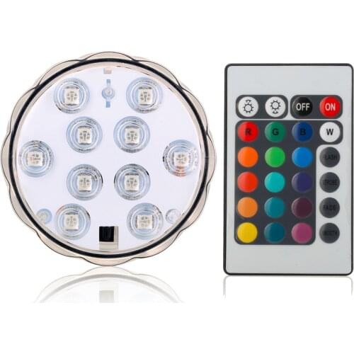 Factory Supply Wholesale 1pc RGB Waterproof Submersible LED Light Candle For Wedding Table Decoration