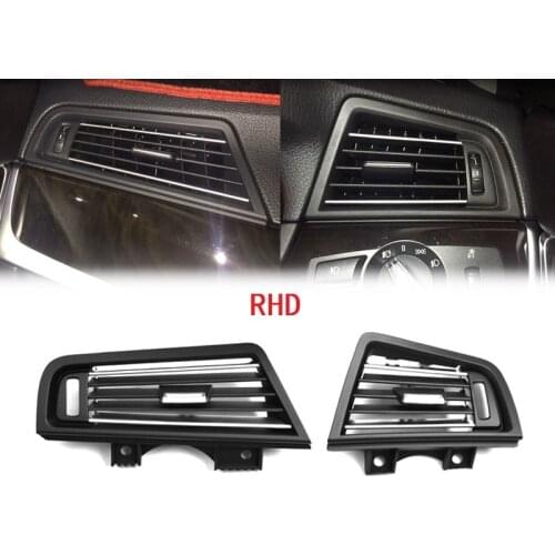 RHD Right handle Drive Front Row Wind Left Center Right Air Conditioning Vent Outlet Panel Chrome Plate For BMW 5 Series F10 F18