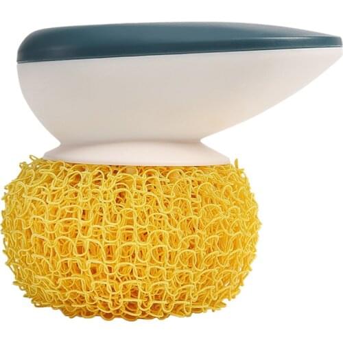 Detachable Cleaning Brushes With Handle, Handheld Kitchen Dishwashing Brush Multi-purpose Washing Bowl Dishes Pots Cleaning Ball