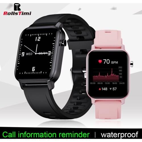 Rollstimi 2021 New Smart Watch Men Fashion sports Full Touch Tracker Ip68 Ladies Bluetooth phone Smart wristband For Android IOS