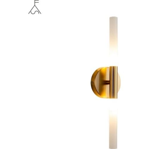 Modern Nordic Metal Tube Pipe Up Down LED Wall Lamps for Living Room Bedroom Foyer Living Room Home Restaurant Wall Lights Lamp