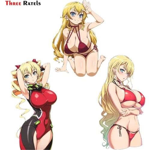 Three Ratels FC842 Hundred Claire Harvey decal anime sex girl CAR sticker vinyl