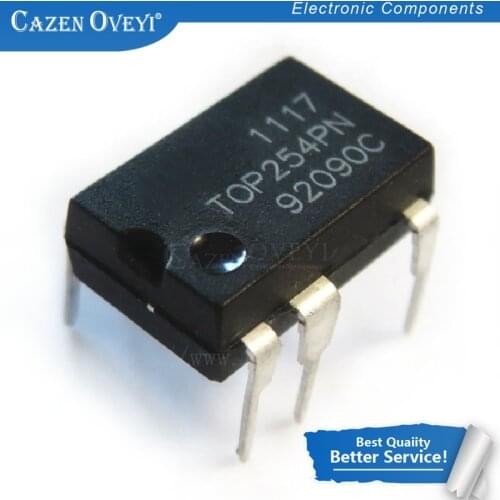 10pcs/lot TOP254PN TOP254P TOP254 DIP-7 LCD driver management chip IC New Original In Stock