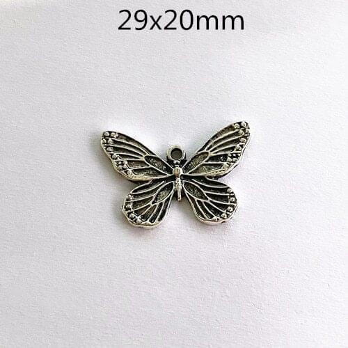 18pcs Retro Butterfly Pendants, For Jewelry Making Diy Necklace Handmade Aesthetic Accessories For Earrings Charms findings