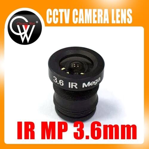 5pcs/lot 3.6mm lens IR MP M12 CCTV Board Lens For CCTV Security IP HD Camera Free Shipping
