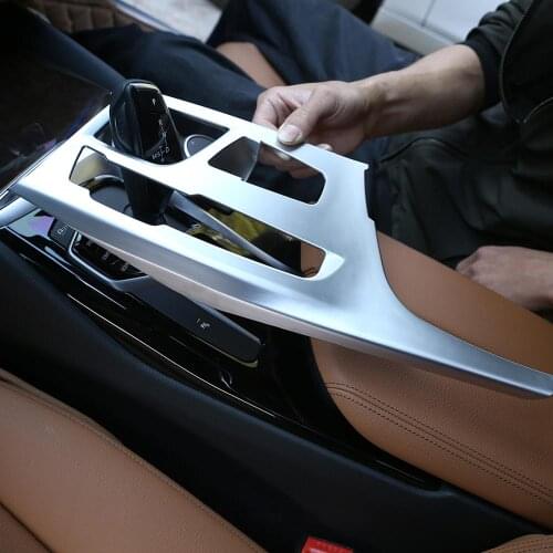 ABS Chrome Plating for BMW NEW 5 Series G30 2017 2018 Center Console Gear Shift Panel Cover Trim Car Accessories LHD