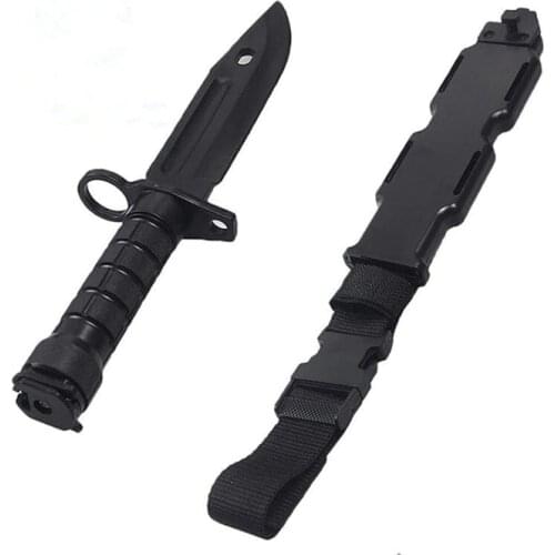 Safe 1: 1 Rubber Knife Military Training Enthusiasts CS Cosplay Toy Sword First Blood Props Dagger Model GXMB