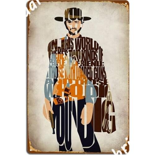 Blondie The Good The Bad And The Ugly Poster Metal Plaque Cave Pub Wall Cave Designing Plaques Tin Sign Posters