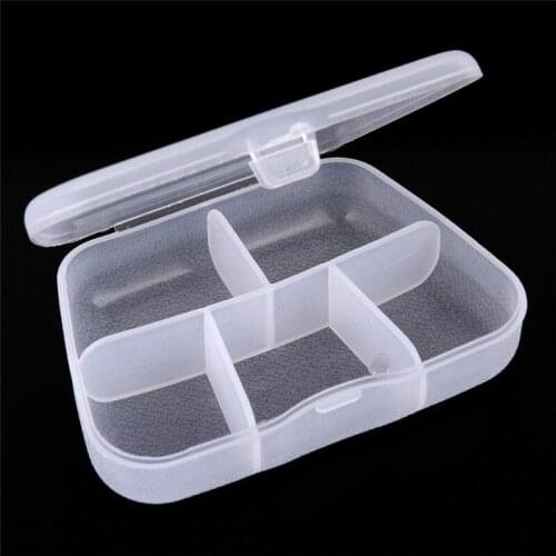 5 Compartment Pill Storage Case Moistureproof Pill Holder Medicine Box Pill Cutter Portabe Multilayer Pills Organizer Box