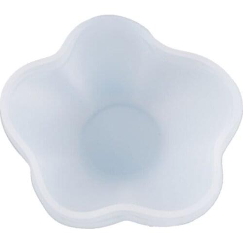Crystal Epoxy Resin Mold Petal Plate Dish Casting Silicone Mould DIY Making Tool W0YA