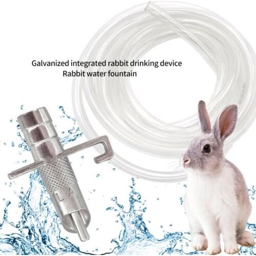 8mm Rabbit Drinking Pipe and Automatic Rabbit Nipple Drinker Set for Rabbit Waterer Poultry Bunny Pet Drinking Feeding Supplies