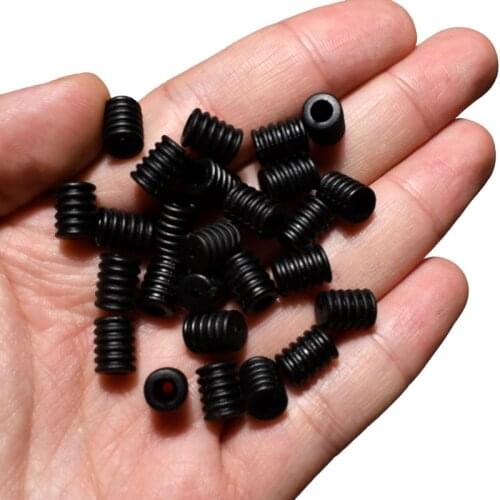 200pc/set Soft Cord Locks Toggles for Drawstrings Elastic Cord Adjuster Non-Slip Stopper Drawstring Accessories