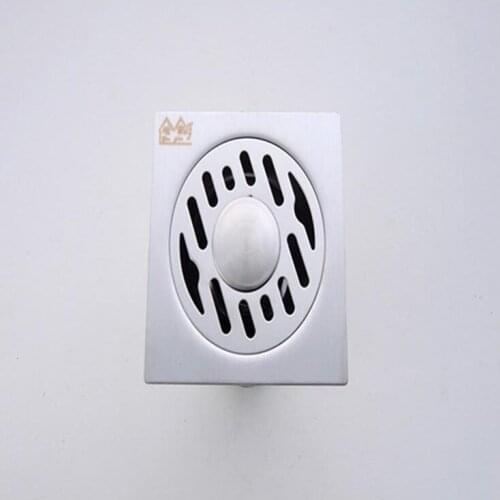 Whosale Or Retail Shower Room Deep Water Floor Drains Filter Covers Stainless Steel Deodorant Washing Machine Drain Strainers