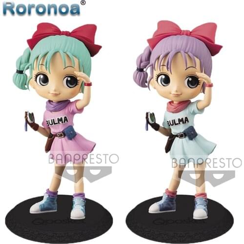 RORONOA Original Banpresto D B Z Q Posket Bulma Action Figure Collectible Model Doll Toys Figurals Brinquedos