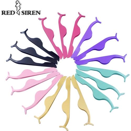 20pcs /set Stainless Steel Eyelash Tweezers Wholesale Eyelashes Applicator False Eyelashes Tools Lash Tweezers Bulk