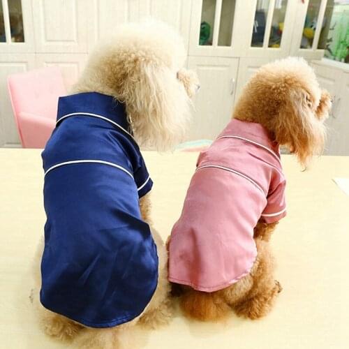 Pet Pajamas For Small Dogs Cat Pyjama Puppy Jumpsuit Coat For Bulldog French Yorkie Fashion Shirt Pets Costumea