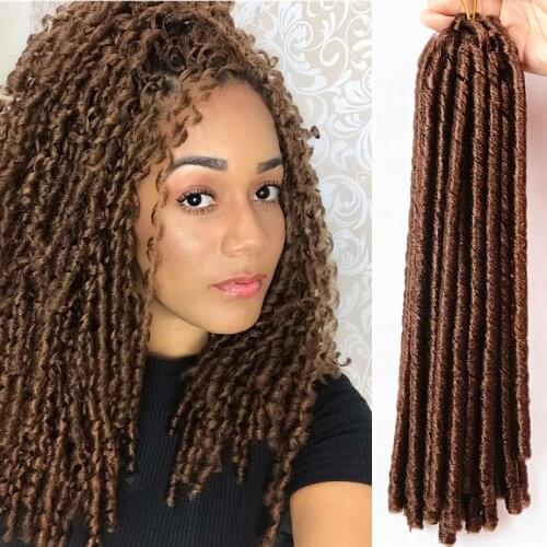 Full star Synthetic Braiding Hair Extensions 14" Soft Faux Locs Crochet Braids Hair Afro Hair Styles Dreadlocks Crochet Hair