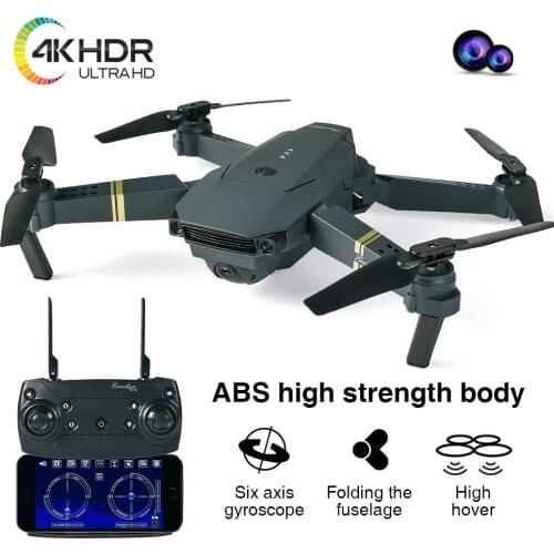 Portable Foldable Drone 4K HD Wide Angle Aerial Photography Drone Hight Hold Mode Quadcopter RC Tracking Shooting Drone