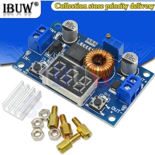 1PCS 5A 75W XL4015 DC DC Converter Adjustable Step-Down Module 4.0-38V to 1.25V-36V DIY Adjustable Power Supply