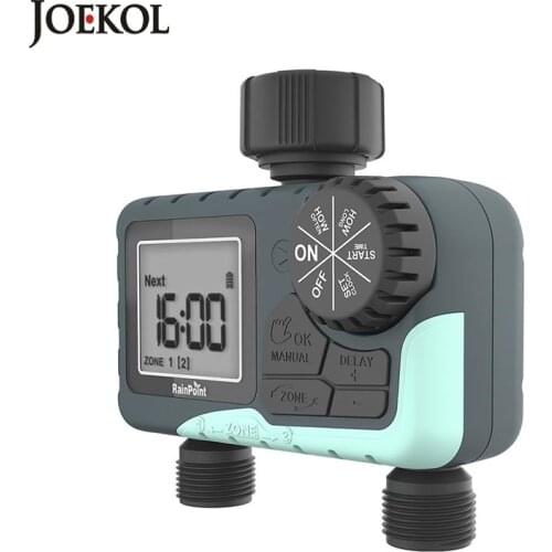 Programmable Digital Water-tap Watering Timer Battery Operated Automatic Watering System Irrigation Controller With 2 Outlet