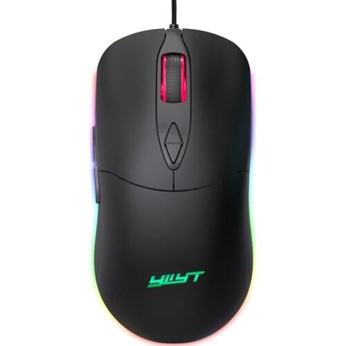 YWYT Wired Gaming Mouse RGB Macro Programming USB Mouse 7200 DPI Color Lighted Mouse for Office Gamers