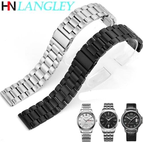 Watch Band for Huawei GT for Samsung Galaxy Active Watch Stainless Steel Solid Metal Strap Watch Accessories 20/22 mm 14/16/18mm