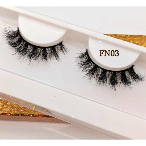 Mikiwi Luxury N19 Natural 5D Mink Hair False Eyelashes Wispy Cross Fluffy Mink Lashes Makeup Tools Makeup Thin Mink Eyelashes