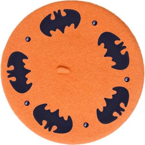 Beanie Beret hat Women Bonnets Ethnic Style Handmade Halloween Knitted Woolen Cap Womens Autumn And Winter Lady Warm Cap