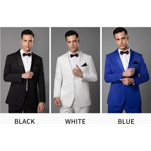 2020 Balck Peaked Lapel Groom Tuxedos 2 Pieces Men Wedding Suits Formal Mens Suits For Business Prom Party (Jacket+Pants) Custom