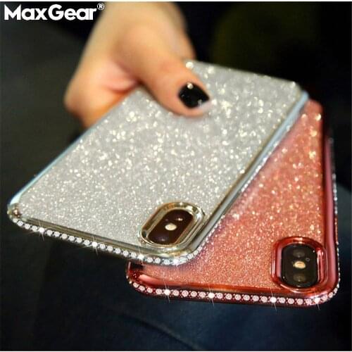 Rhinestone Case For SamSung Galaxy S7 Edge S8 S9 S10 Plus S10E A71 A7 2018 Note 10 9 A40 A70 A50 A51 A20E A11 S20 Glitter Cover