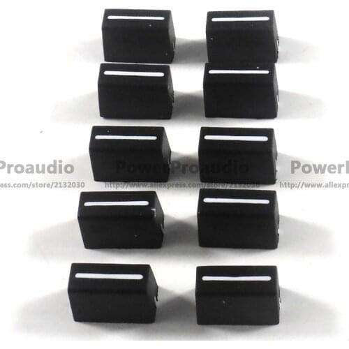 10pcs/lot Black Color New Channel Crossfader Fader Cap Knob Fit For RANE 57 TTM57 TTM57sl TTM57mk2