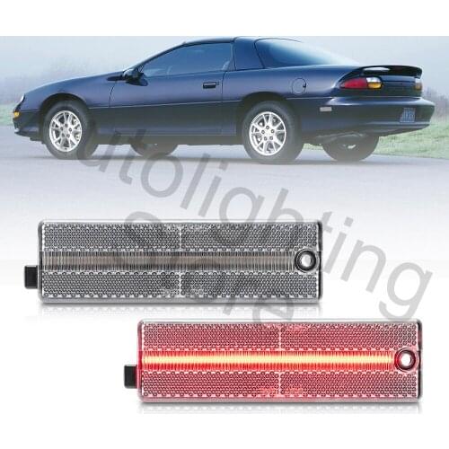 2 Pcs Rear Side Marker Light For Chevy Camaro 1993-2002 Back Bumper Lamps OEM#5976009&5976010