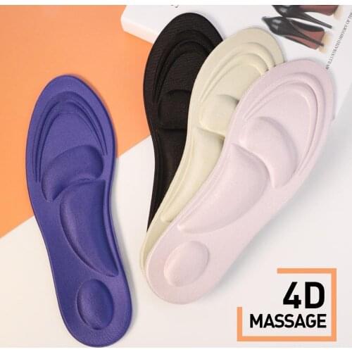 3ANGNI Memory Foam Insoles Massage Feet Care Sponge Shoes Cushion Shock Absorption Arch Support Shoe Pad