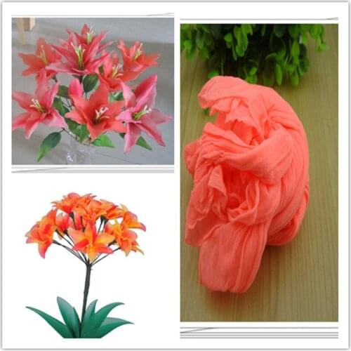 Free shipping 47 colors mix shipping or only one color ship mesh flowers,nylon stocking material/ronde flower for DIY flower