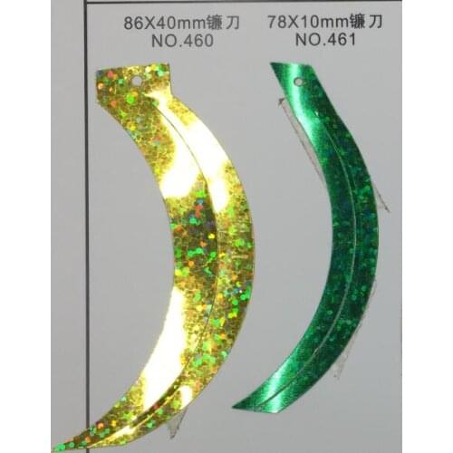 500g 78*10mm Sickle Cat Tail Shape Reaphook Loose Sequins With 1 Hole Sewing Crafts Customized Make Specially Confetti Spangles