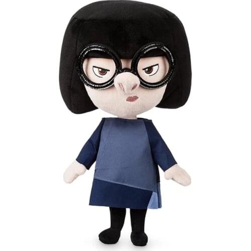 Disney original Incredibles 2 Edna Mode Plush Toy Stuffed Doll Birthday present for a Child