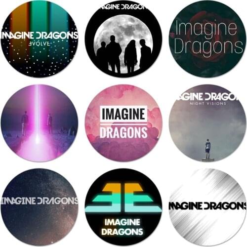 Imagine Dragons Bands Icons Pins Badge Decoration Brooches Metal Badges For Clothes Backpack Decoration