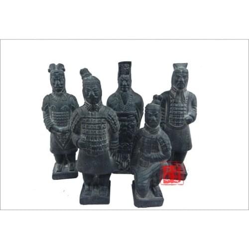 China antique imitation soldier Do the old sculpture New Terracotta crafts ornaments Qin Terracotta Warriors and Horses handmad