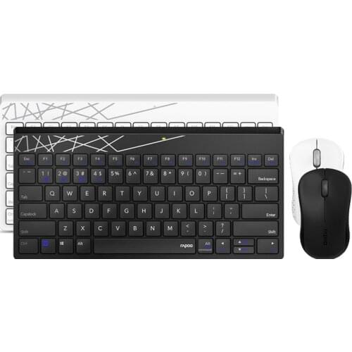 Rapoo X220T wireless bluetooth keyboard and mouse set, bluetooth 3.0/4.0 wireless 2.4G, small and portable business office mute