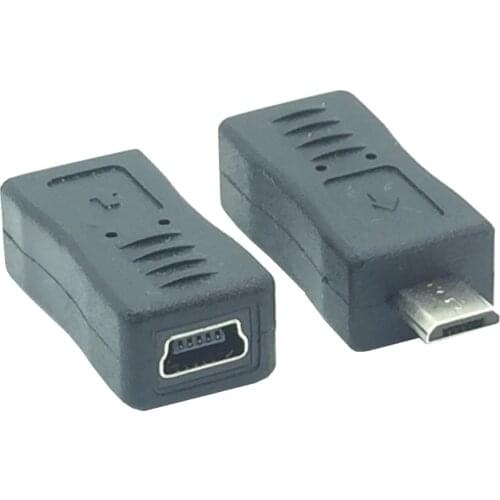 Micro USB Male to Mini 5pin Female Adapter Charger Connector Converter Adaptor 2PCS/lot