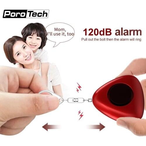 Wholesale 20pcs Mini self defense personal security alarm keychain with LED Flashlight 120dB SOS Alarm for women as car keychain